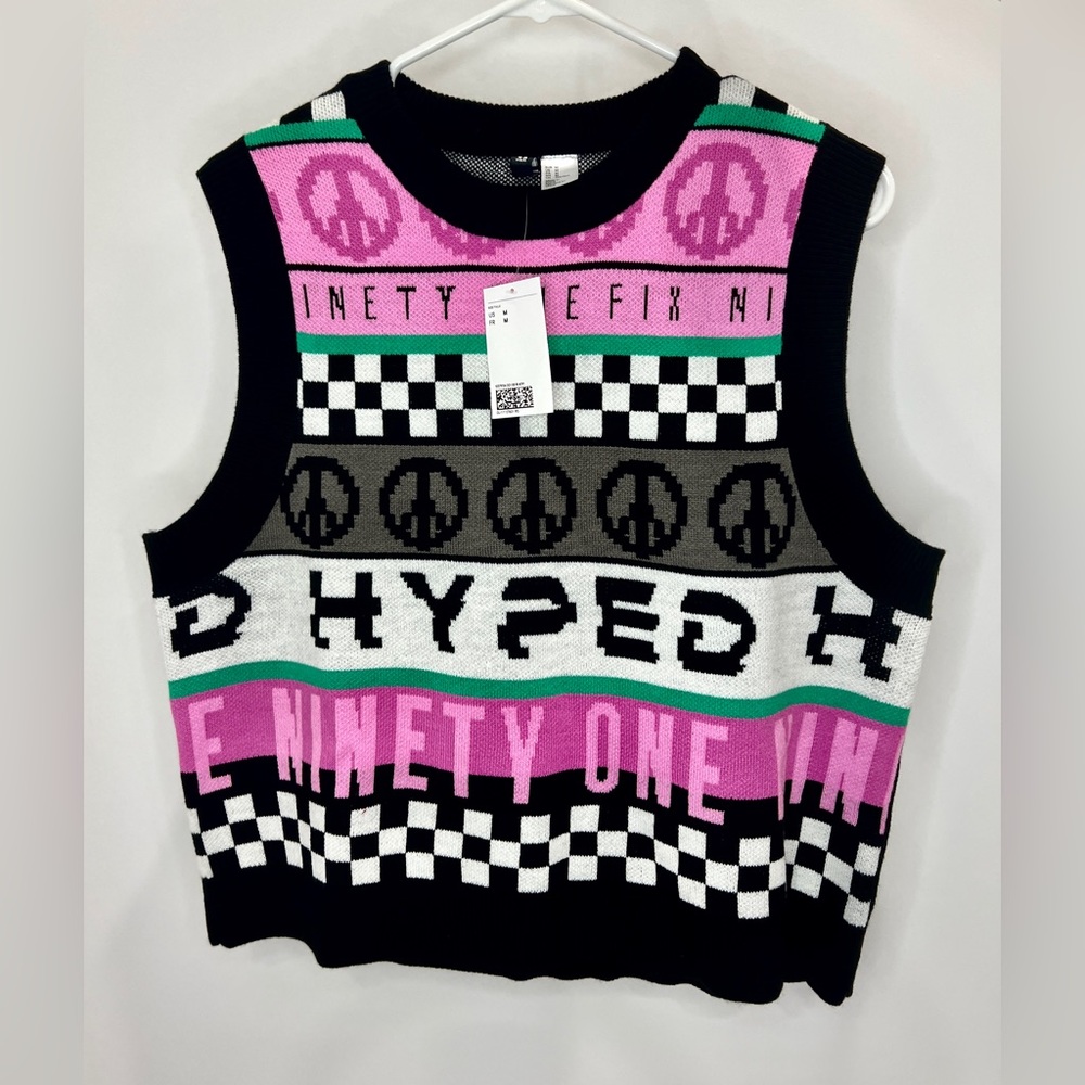 NEW Trendy Sweater Vest sz M